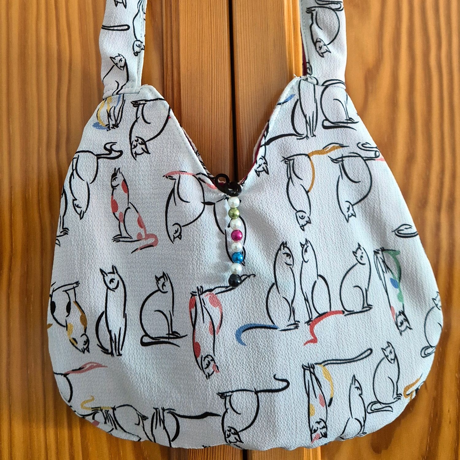 Bolso de tela reciclada - Estampado felino