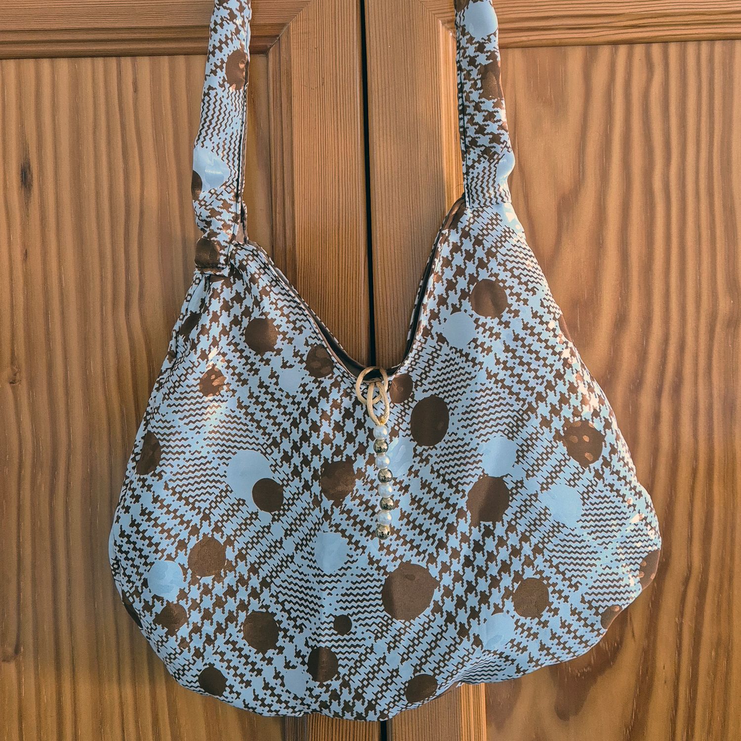 Recycled cloth bag - Geometric design print