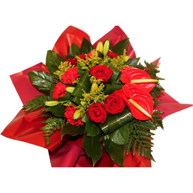 Bouquet Rond Dans Bulle D’Eau