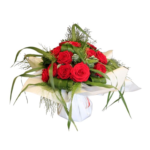 Bouquet de roses GB et feuillages Bouquet de roses GB et feuillages