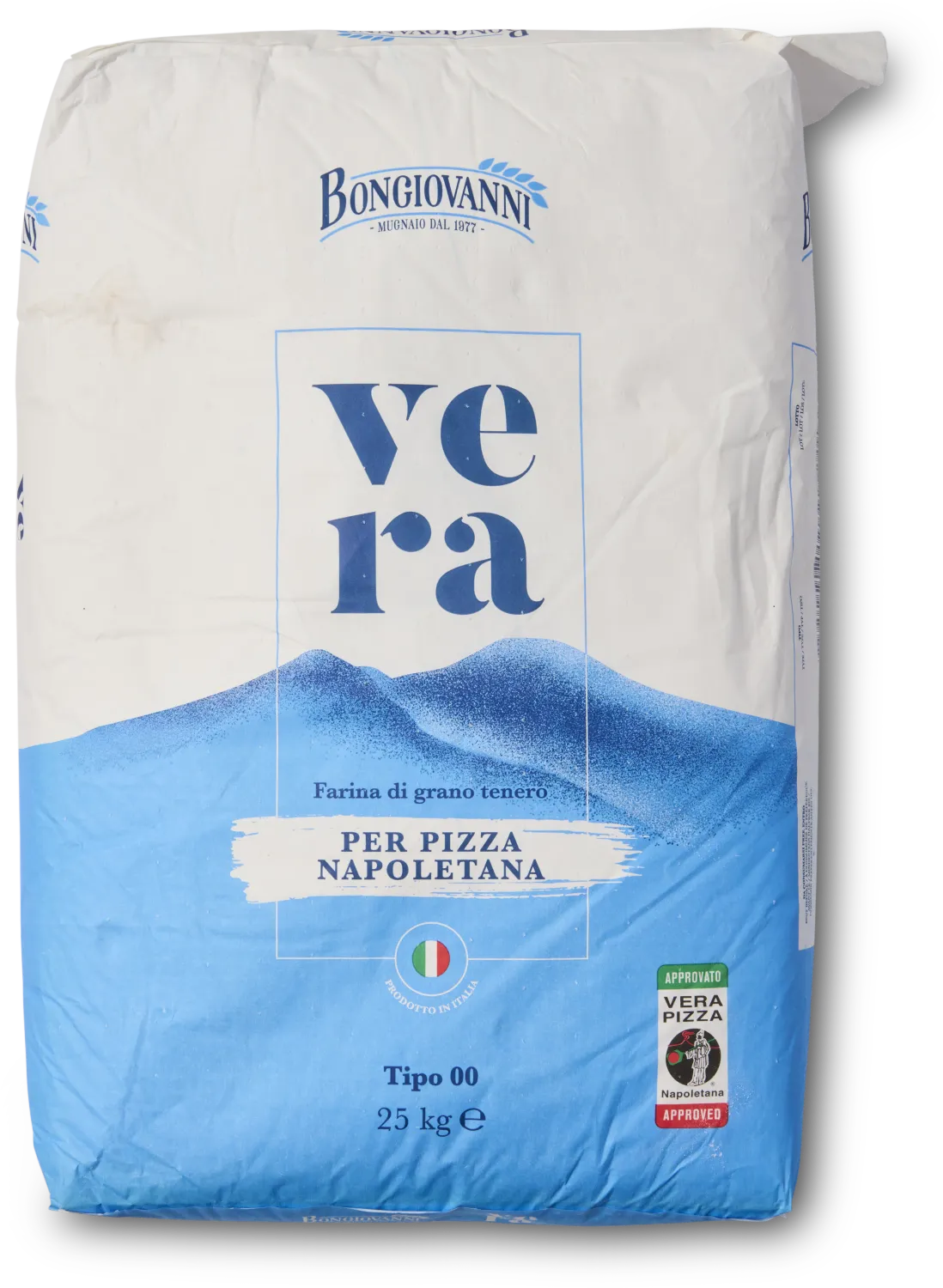 Vera Pizzabloem Type 00 – Italiaanse Tarwebloem voor Napolitaanse Pizza (25 kg)