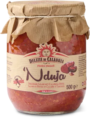 'Nduja Calabrese (500g) – Pittige Italiaanse smeerbare worst voor pizza & antipasti