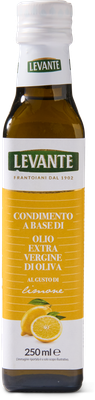 Extra vierge olijfolie met citroen (250ml) – Frisse Italiaanse smaakmaker voor pizza, salades & meer