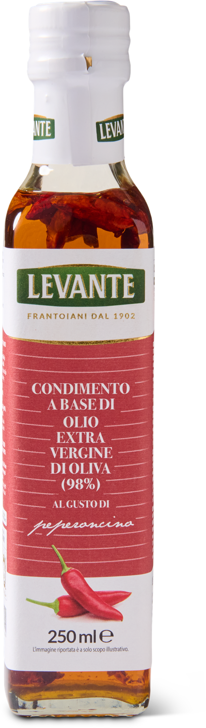 Extra vierge olijfolie met peper (250ml) – Pittige Italiaanse smaakmaker voor pizza, salades & vlees