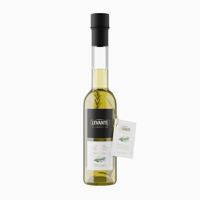 Extra vierge olijfolie met rozemarijn (250ml) – Italiaanse olie voor pizza, aardappels & focaccia