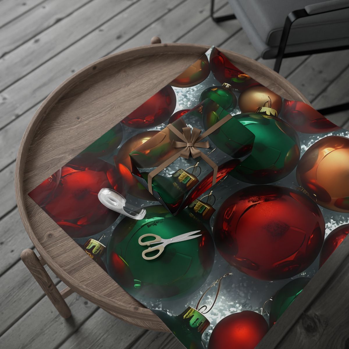 Christmas Ornaments wrapping paper
