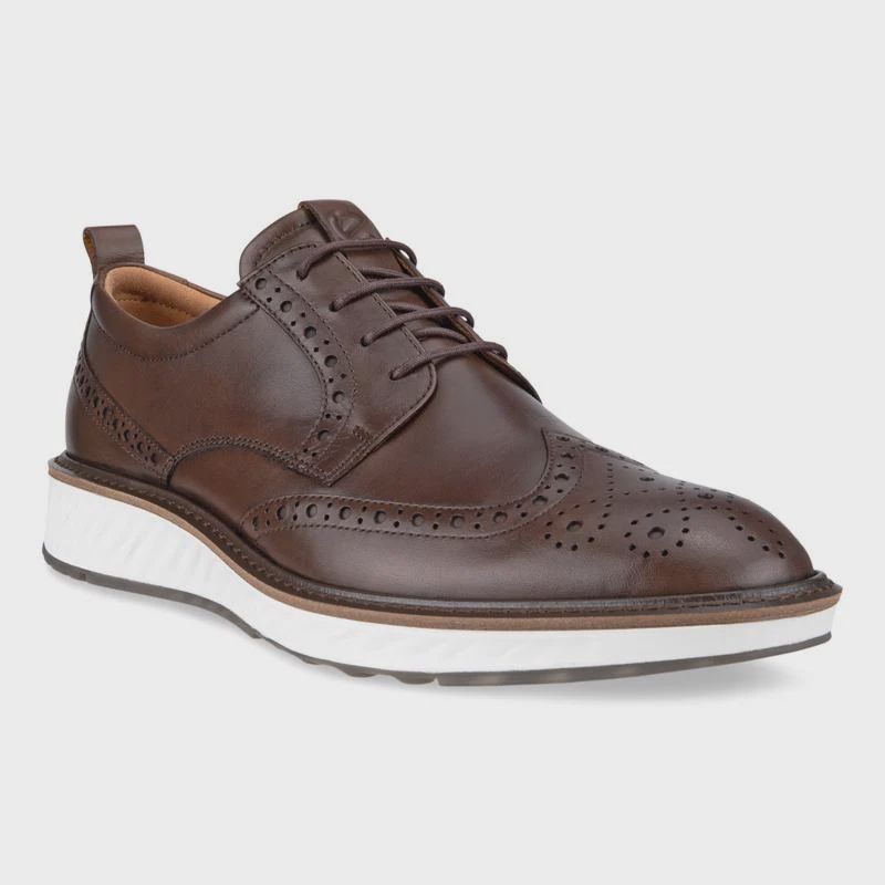 ECCO MEN&#39;S ST.1 HYBRID WINGTIP DERBY DRESS SHOE, Size: 41(EU)