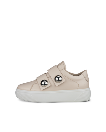 ECCO WOMEN&#39;S STREET PLATFORM 2-STRAP ORNAMENT CASUAL SHOE, Size: 37(EU)