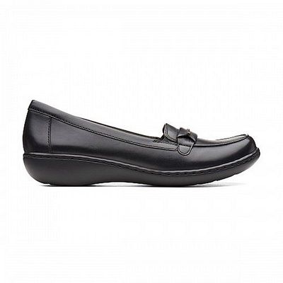 CLARKS WOMEN'S CASUAL SHOE ASHLAND LILY BLK LEATHER