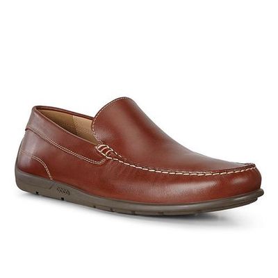 ECCO MEN'S CLASSIC MOC 2.0 DRESS SHOE BROWN