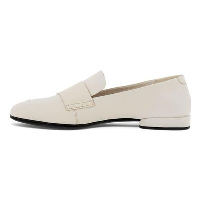 ECCO WOMEN'S ANINE SQUARED CASUAL SHOE LIMESTONE WHT