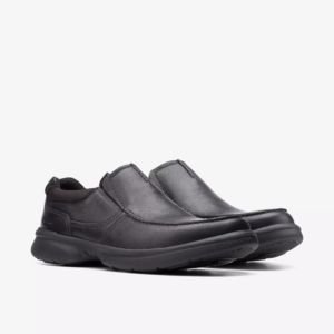 CLARKS MEN&#39;S DRESS SHOE BRADLEY FREE BLK LEATHER WIDE, Size: 10(US)