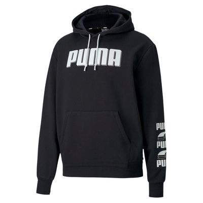 PUMA WOMEN&#39;S REBEL BOLD HOODIE BLK