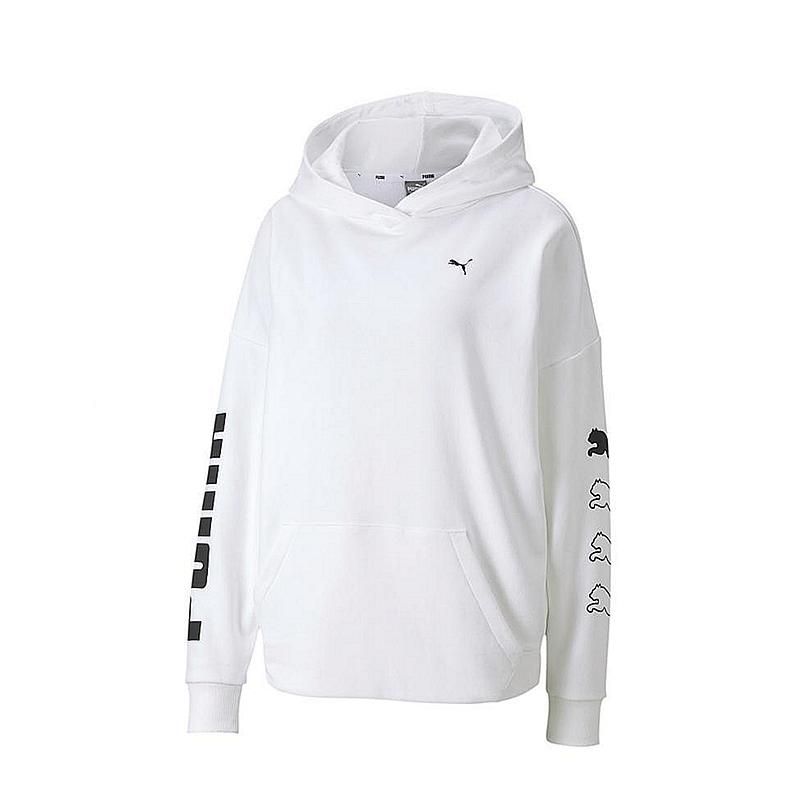 PUMA WOMEN&#39;S REBEL HOODY TR WHITE