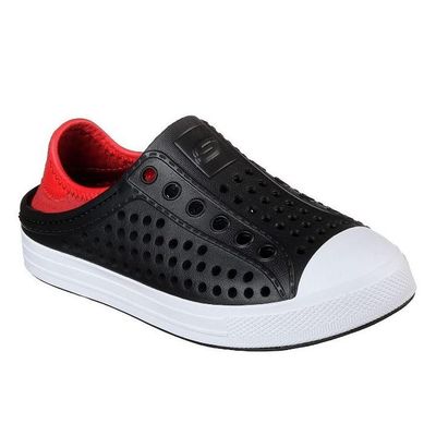 SKECHERS BOY'S GUZMAN STEPS AQUA SURGE BLACK SANDAL