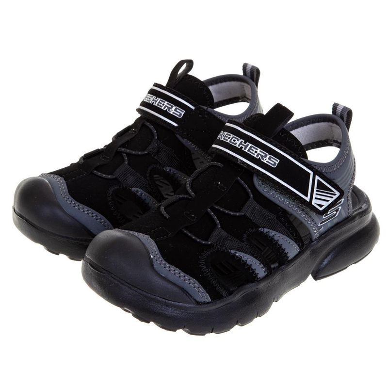 SKECHERS BOY&#39;S SANDAL RAZOR RUSH BLK SANDAL