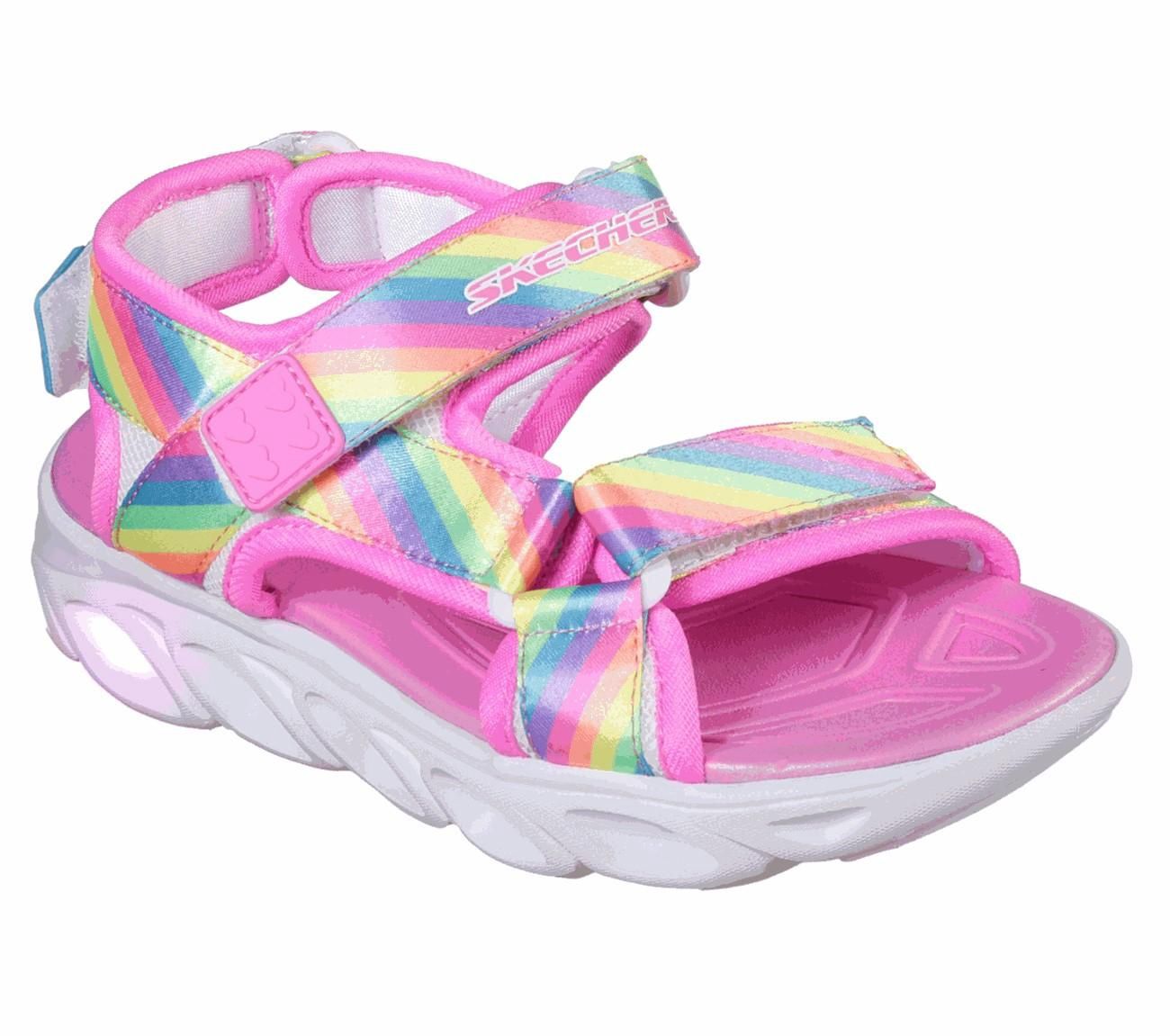 SKECHERS GIRL&#39;S RAINBOW LIGHTS SANDAL