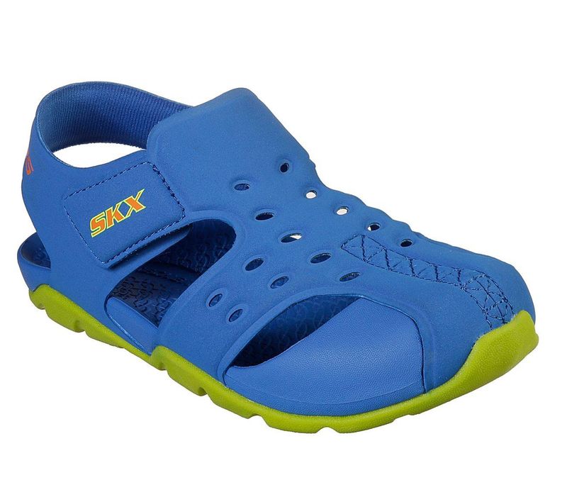 SKECHERS BOY&#39;S SIDE WAVE NAVY SANDAL