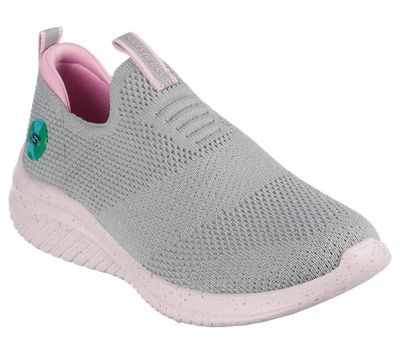 SKECHERS GIRL&#39;S GRY ULTRA FLEX 3.0-RECYCLE BEAU CASUAL SHOES