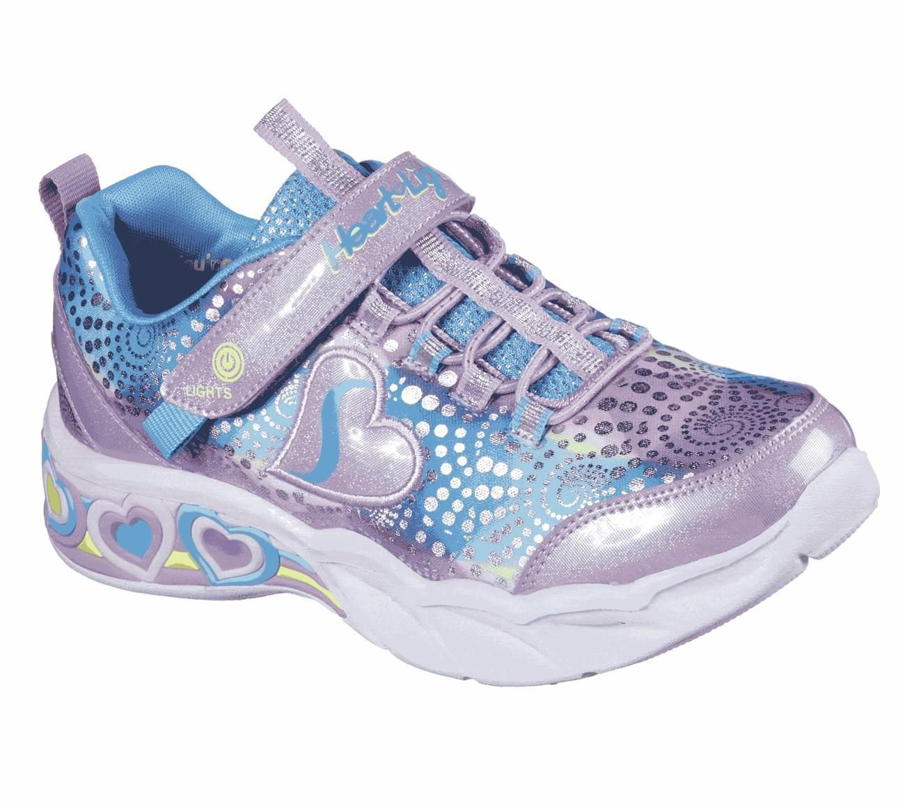 SKECHERS GIRL&#39;S SWEETHEART LIGHTS CASUAL SHOES