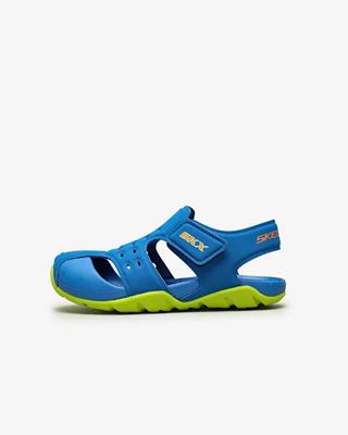 SKECHERS BOY'S SIDE WAVE NAVY SANDAL