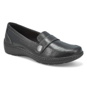 CLARKS WOMEN'S CASUAL SHOE CORA DAISY BLACK LEATHER