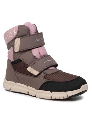 GEOX GIRL'S FLEXYPER ABX WINTER BOOT GREY
