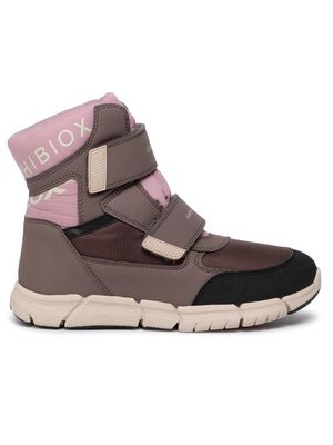 GEOX GIRL&#39;S FLEXYPER ABX WINTER BOOT GREY