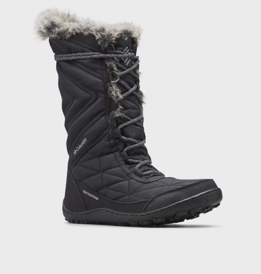 COLUMBIA WOMEN&#39;S MINX MID III WINTER BOOT BLK KHAKI