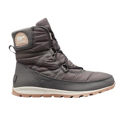 SOREL WOMEN'S WHITNEY SHORT LACE WINTER BOOT QUARRY