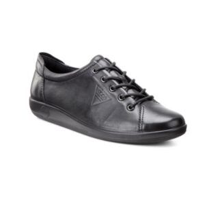 ECCO WOMEN&#39;S SOFT 2.0 TIE LACE-UP CASUAL SHOES, Size: 38(EU)