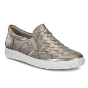 ECCO WOMEN&#39;S SOFT 7 SLIP ON CASUAL SHOE WARM GREY, Size: 36(EU)