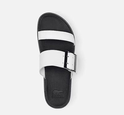 SOREL WOMEN'S ROAMING BUCKLE SLIDE SEA SALT SANDAL