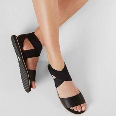 SOREL WOMEN'S ELLA SANDAL BLACK