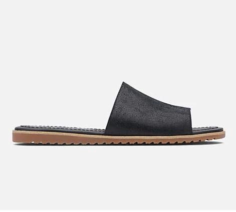 SOREL WOMEN&#39;S ELLA BLACK SLIDE SLIPPER