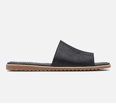 SOREL WOMEN&#39;S ELLA BLACK SLIDE SLIPPER