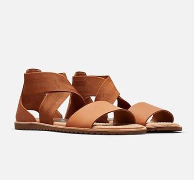 SOREL WOMEN'S  ELLA SANDAL TAN