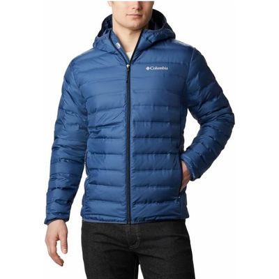 COLUMBIA MEN&#39;S LAKE 22 DOWN HOODED JACKET NOCTURNAL