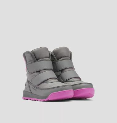 SOREL GIRL'S WHITNEY STRAP QUARRY ULTRA PINK WINTER BOOT