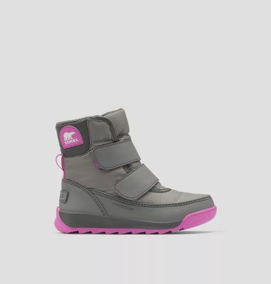 SOREL GIRL&#39;S WHITNEY STRAP QUARRY ULTRA PINK WINTER BOOT
