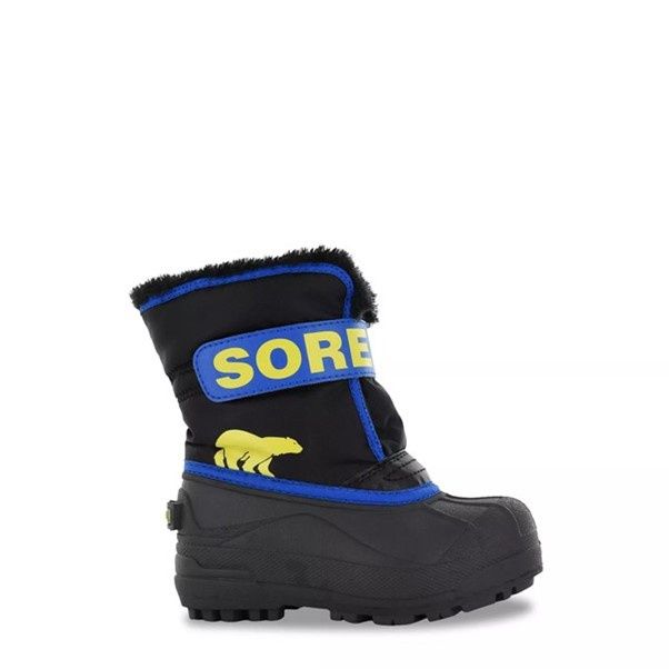 SOREL BOY&#39;S SNOW COMMANDER SUPER WINTER BOOT BLUE
