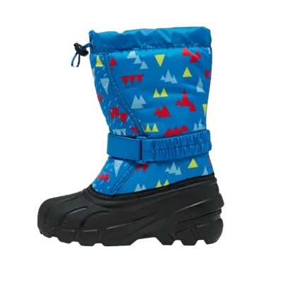 SOREL BOY'S FLURRY PRINT BLUE WINTER BOOT