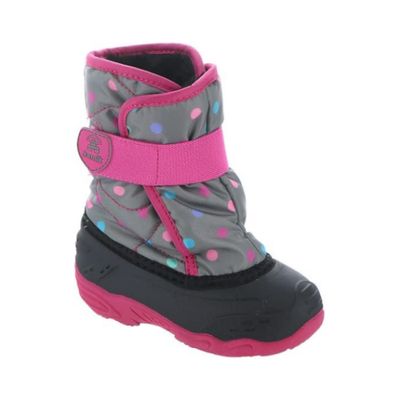 KAMIK GIRL&#39;S SNOWBUG 6 WINTER BOOT GREY/PINK