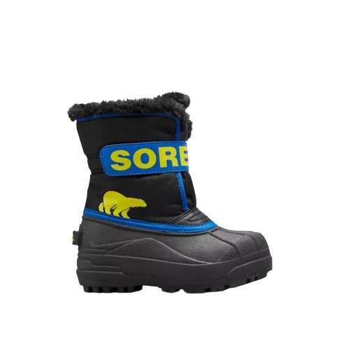 SOREL BOY&#39;S SNOW COMMANDER™ WINTER BOOT BLACK SUPER BLUE