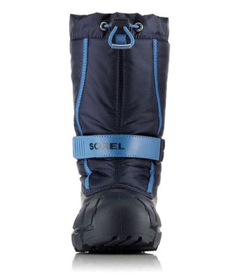 SOREL BOY'S FLURRY COLLEGIATE NAVY WINTER BOOT