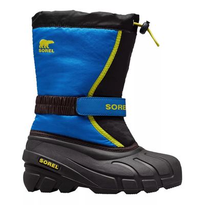 SOREL BOY&#39;S YOUTH FLURRY SUPER BLUE WINTER BOOT