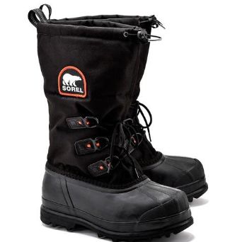 SOREL BOY&#39;S YOUTH GLACIER XT BLK WINTER BOOT