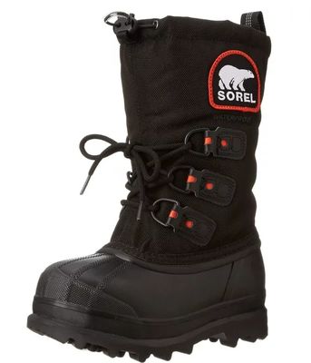 SOREL BOY'S YOUTH GLACIER XT BLK WINTER BOOT