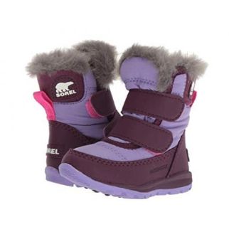 SOREL GIRL'S WHITNEY STRAP PURPLE WINTER BOOT