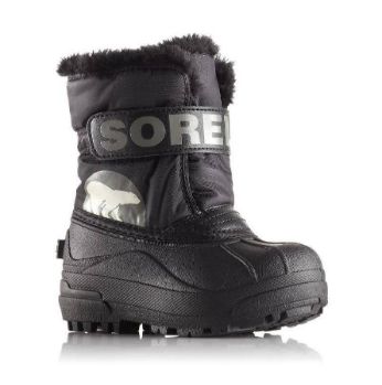 SOREL BOY&#39;S SNOW COMMANDER BLK WINTER BOOT